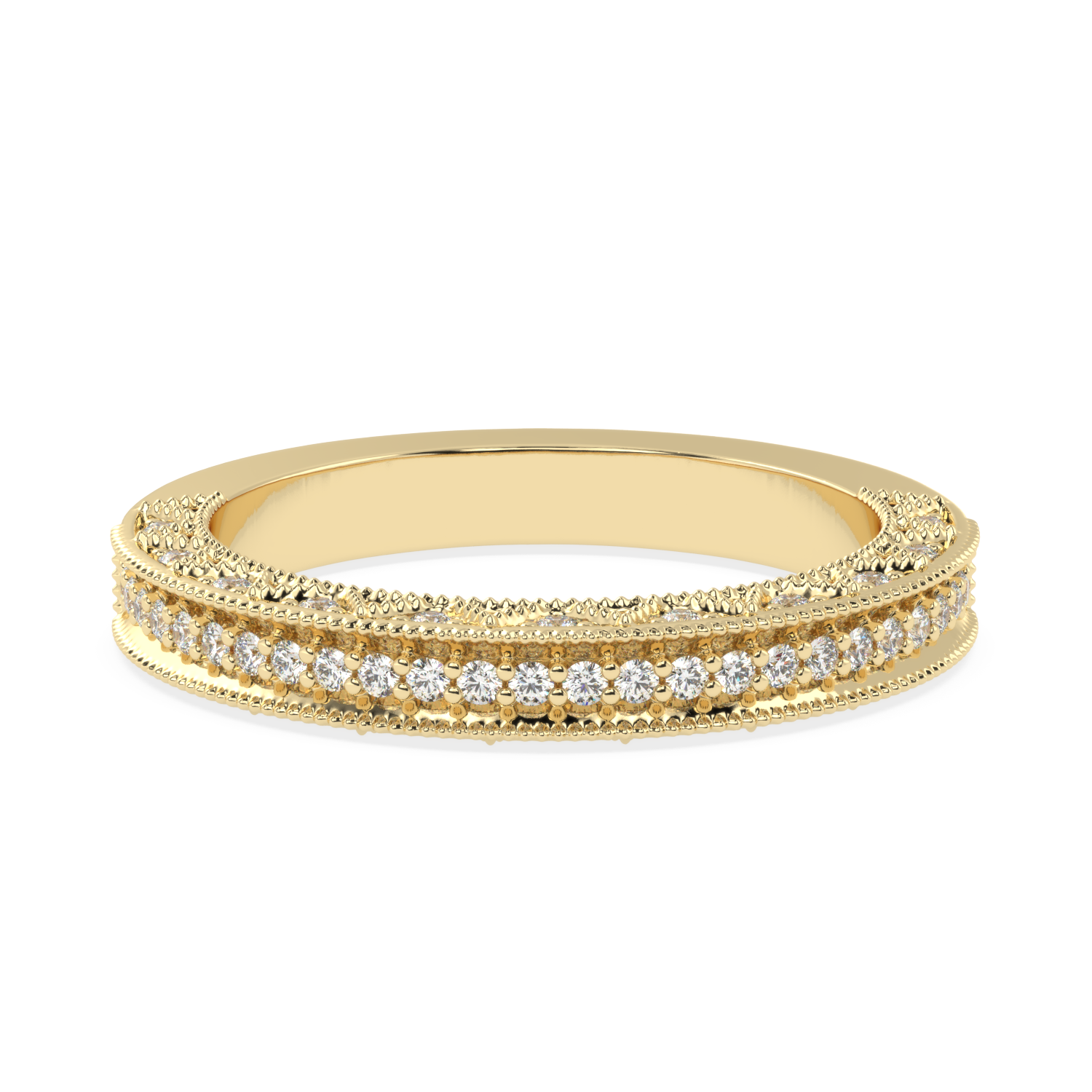 0.34 Carat H Color VS1 Clarity Diamond Studded Natural Diamond Ring.